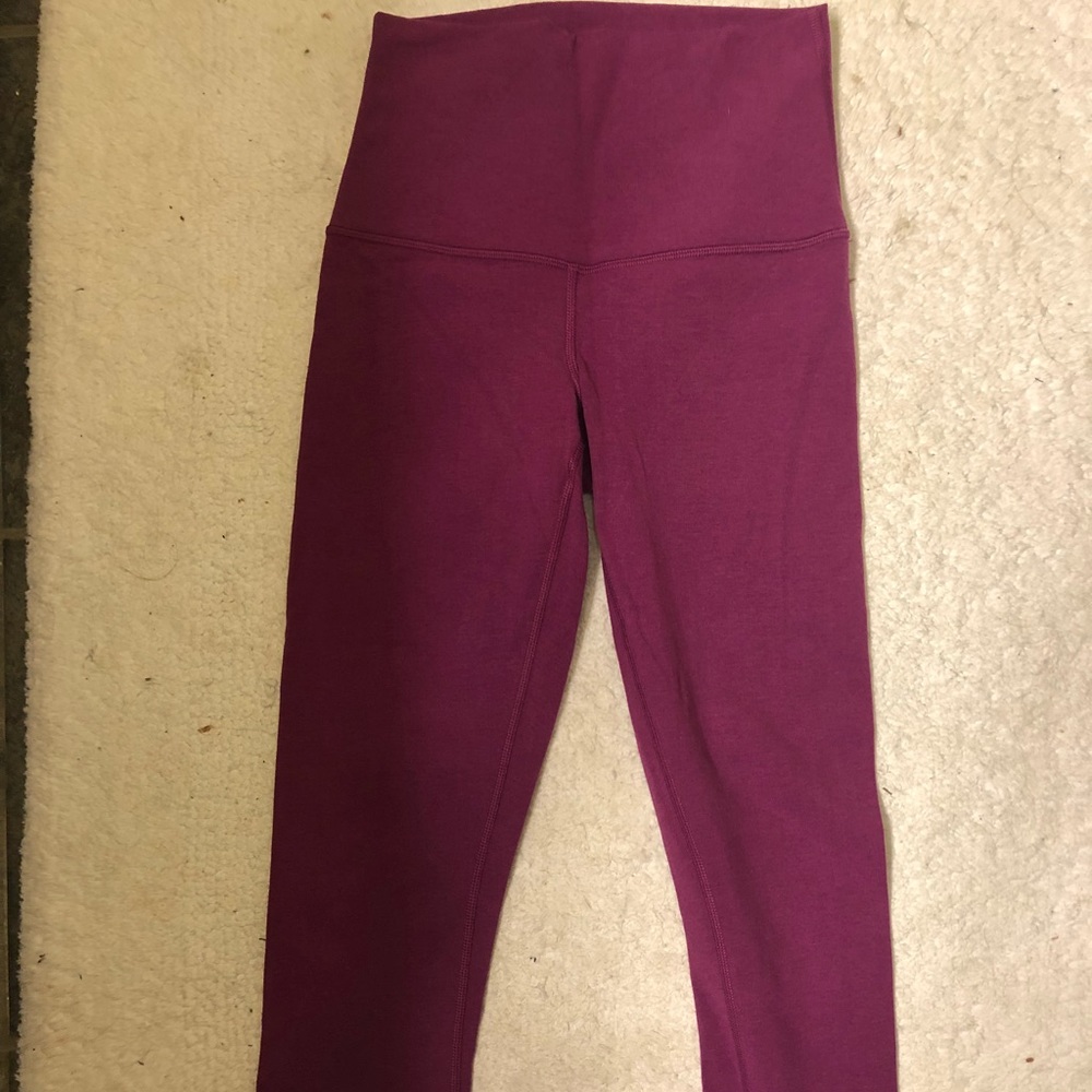 Lulu lemon cotton cropped leggings.